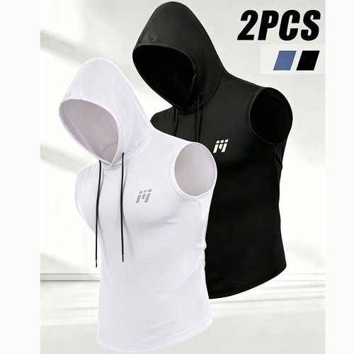 2er herren kapuzen tanktop - 2er,
