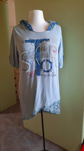 Tredy tunika shirt mit kapuze - tredy,